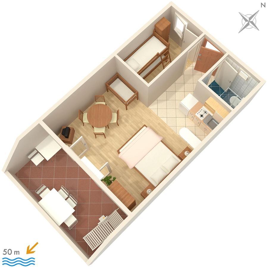 Apartments By The Sea Sumpetar, Omis - 2808 Ngoại thất bức ảnh