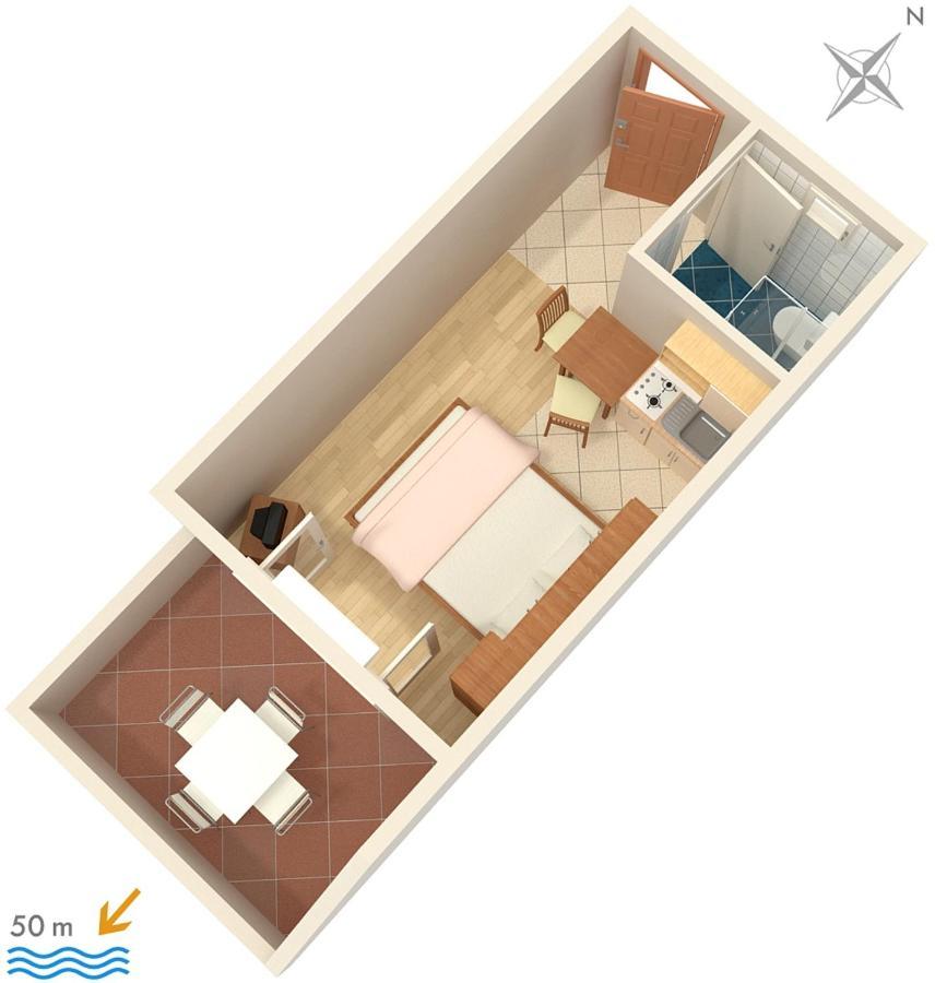 Apartments By The Sea Sumpetar, Omis - 2808 Ngoại thất bức ảnh